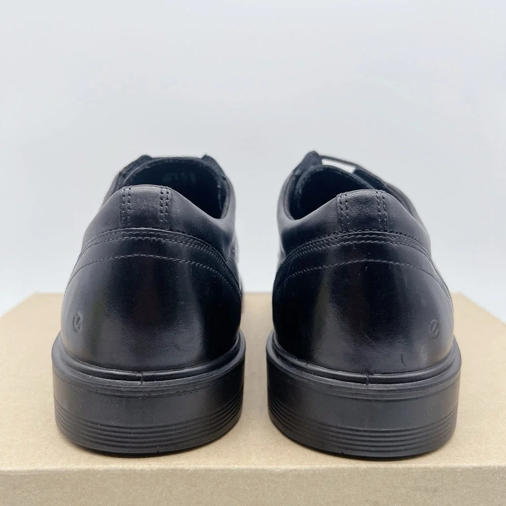 Ecco Maitland Hydromax Men's Casual Derby Shoes Black Leather EU 42 US 8 - 8.5